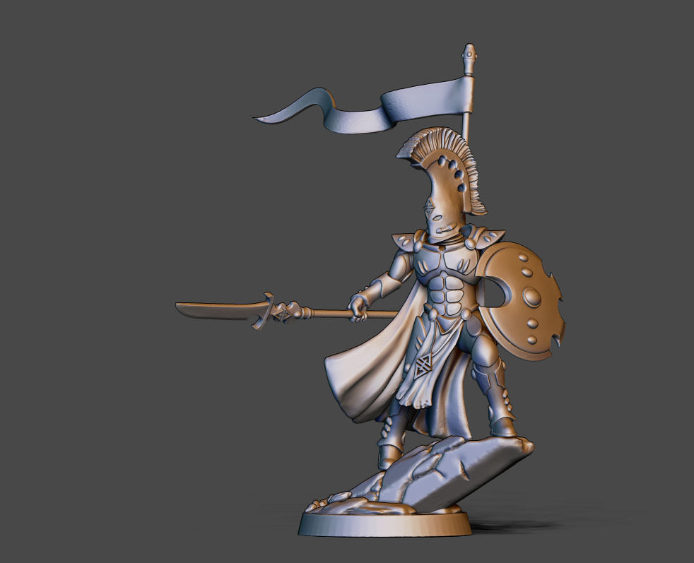 Elf in space - 35mm scale 3D print model_7