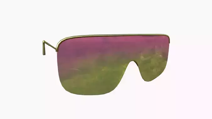 Sunglass I10 Pink Yellow - Character Design Fashion Low-poly 3D model