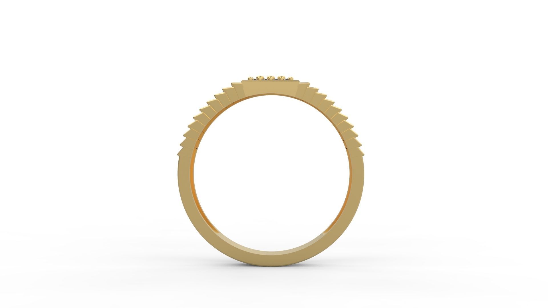 Men Ring 01 3D print model_2