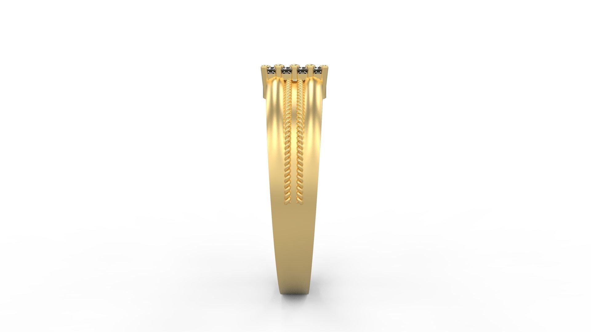 Men Ring 02 3D print model_2