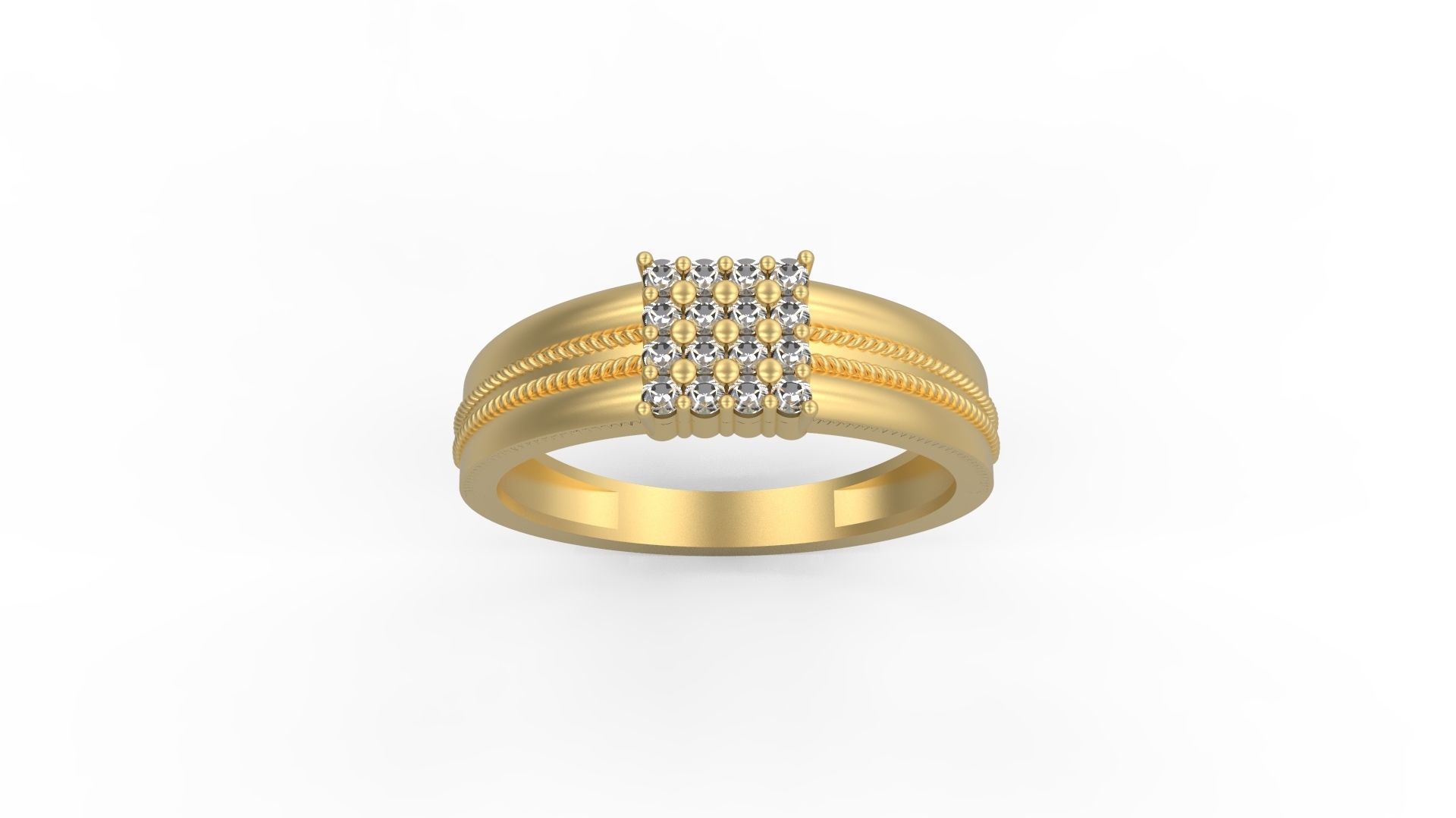 Men Ring 02 3D print model_3