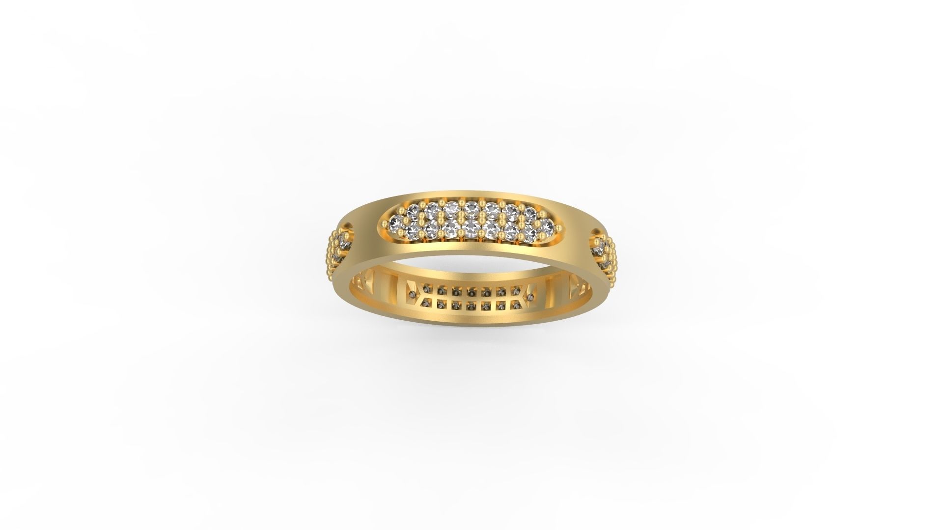 Men Ring 03 3D print model_4