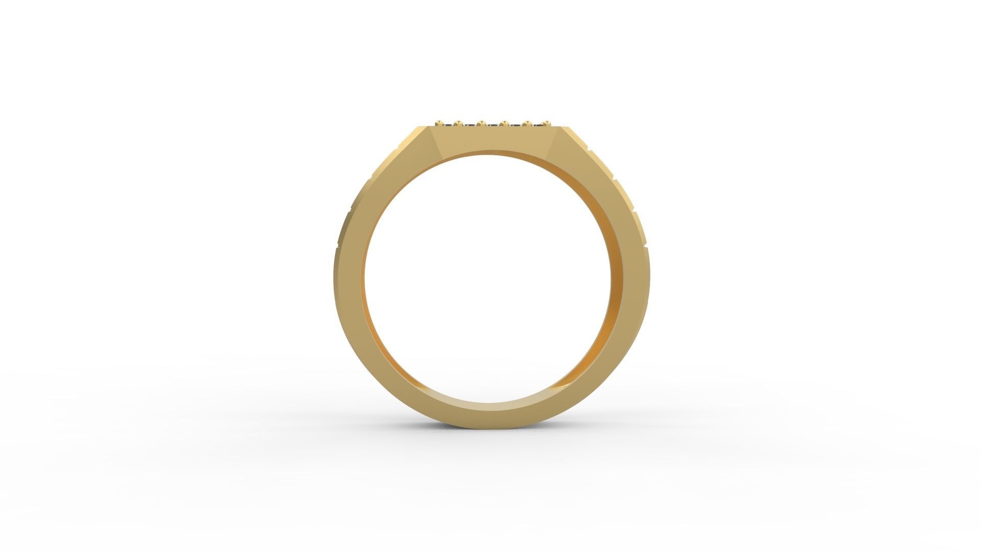 Men Ring 08 3D print model_2