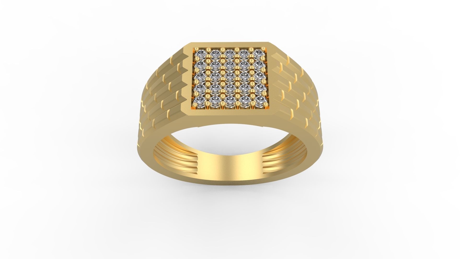 Men Ring 08 3D print model_4