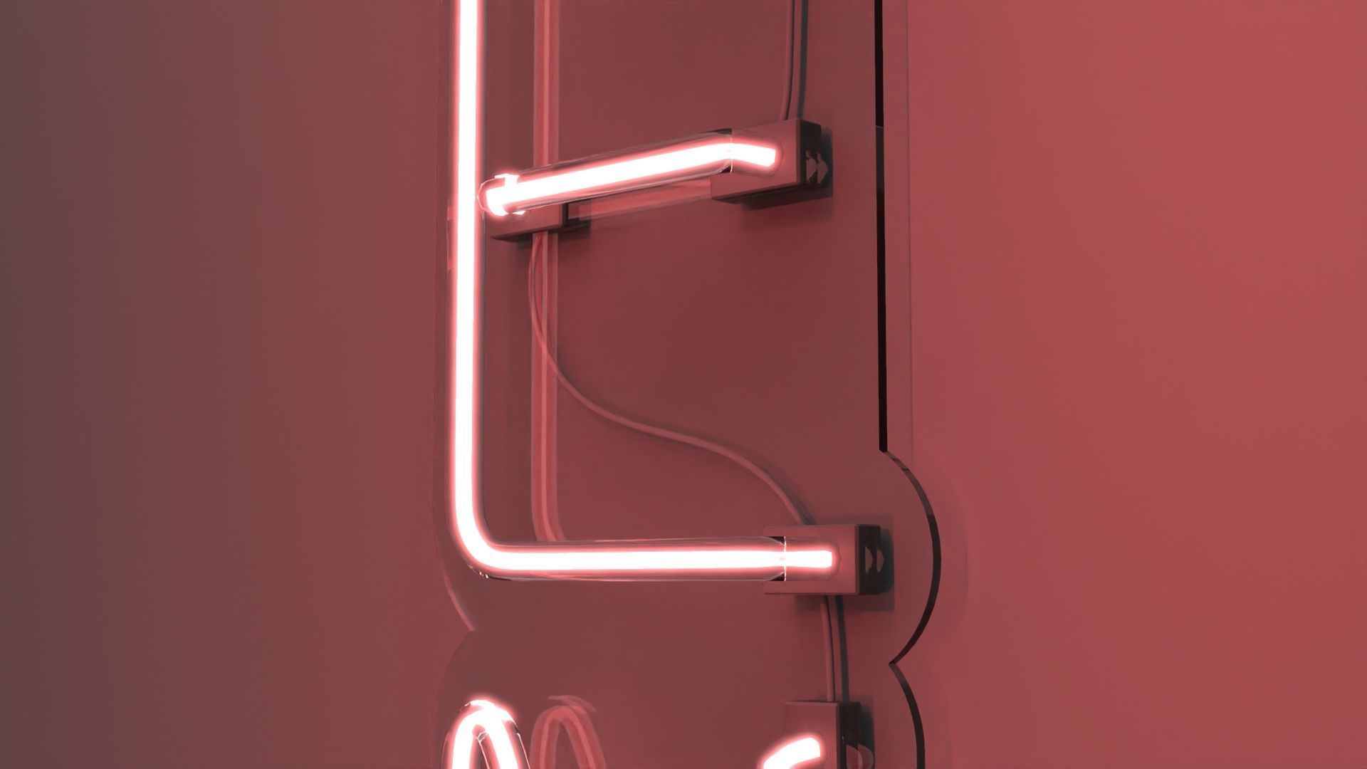 OPEN 3 - Neon Sign 3D model_2