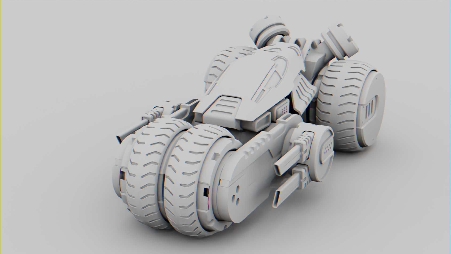 SCI-FI CONCEPT VEHICLE S-100 RIGGED 3D model_36
