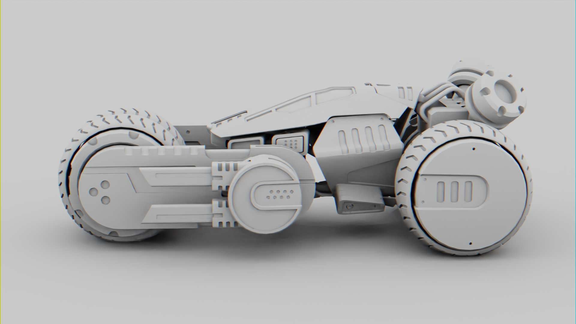 SCI-FI CONCEPT VEHICLE S-100 RIGGED 3D model_35