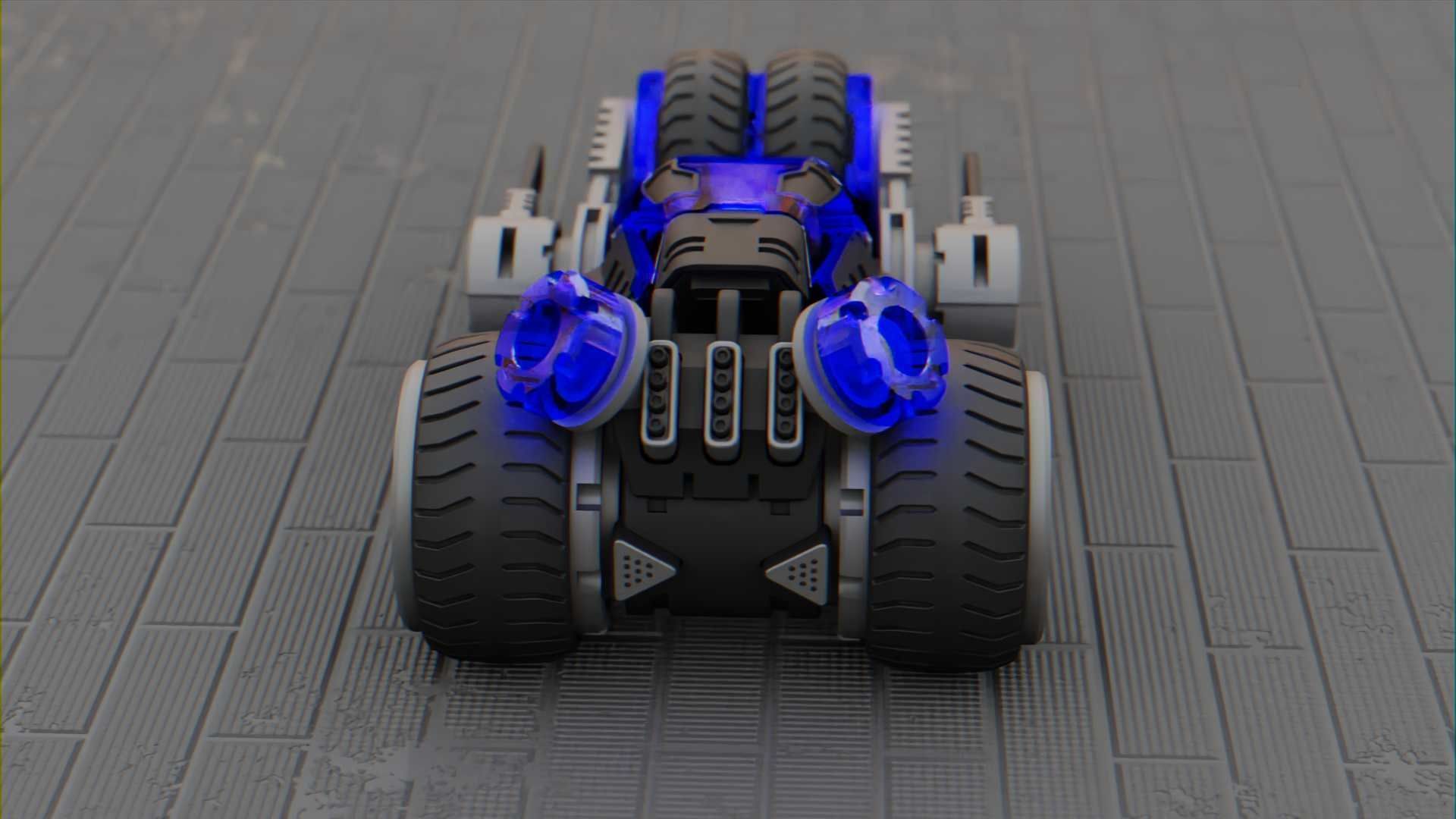 SCI-FI CONCEPT VEHICLE S-100 RIGGED 3D model_15