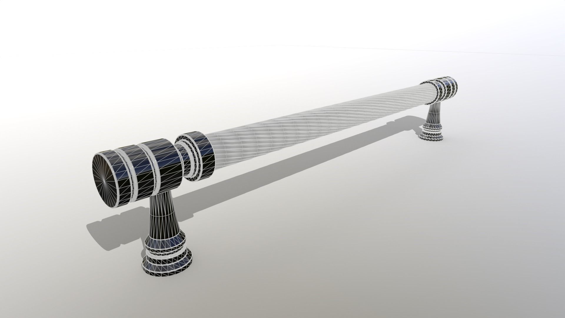 Classic Door Handle Model B 3D model_5