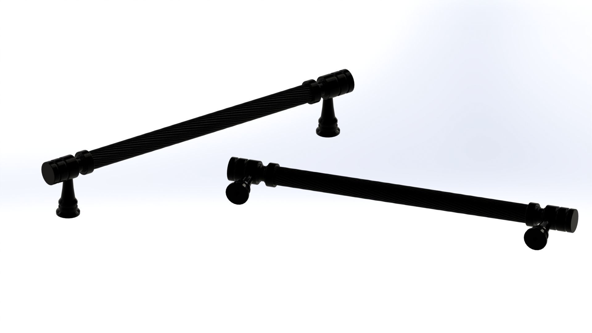 Classic Door Handle Model B 3D model_13