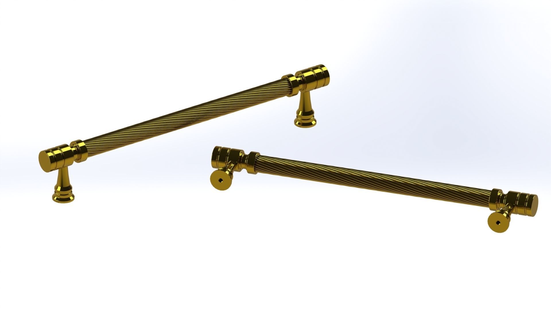 Classic Door Handle Model B 3D model_11