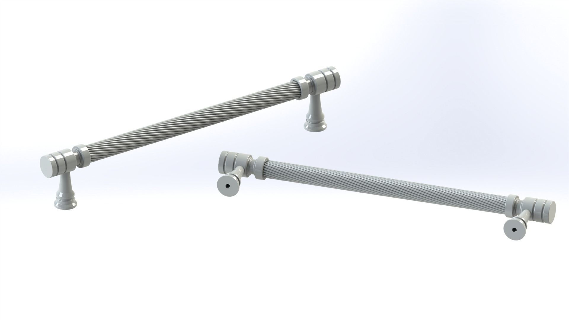 Classic Door Handle Model B 3D model_10