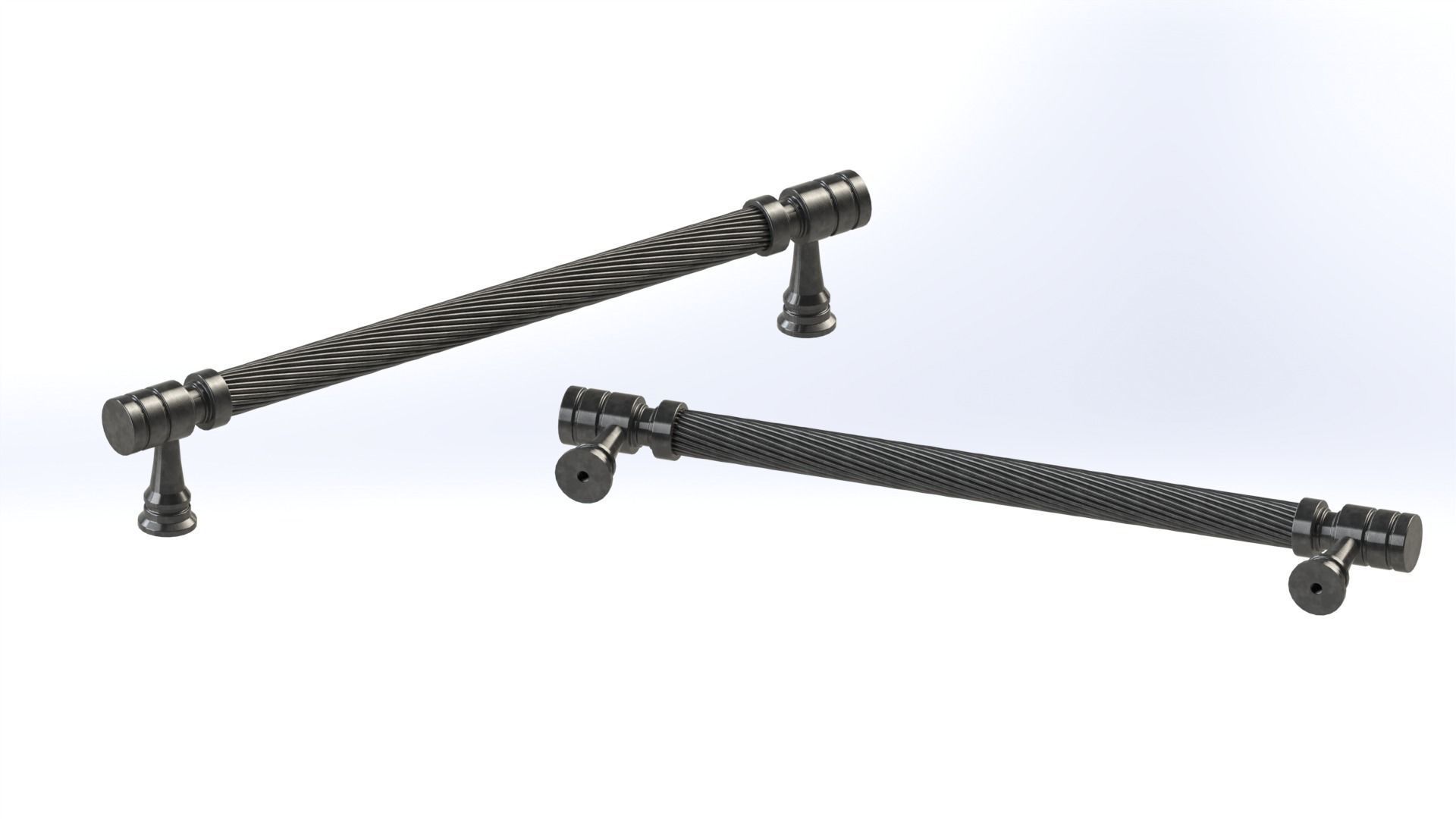 Classic Door Handle Model B 3D model_16