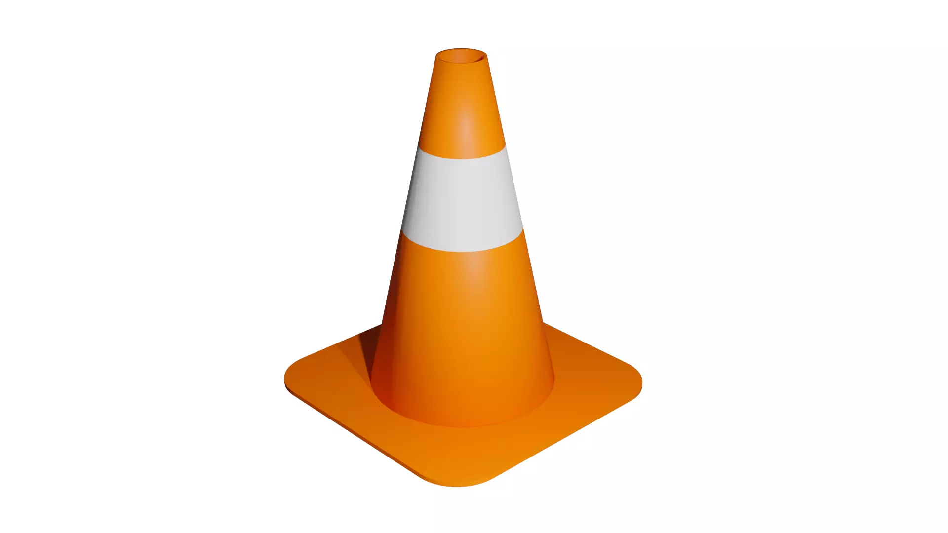 Traffic Cone 3D Model Low-poly 3D model