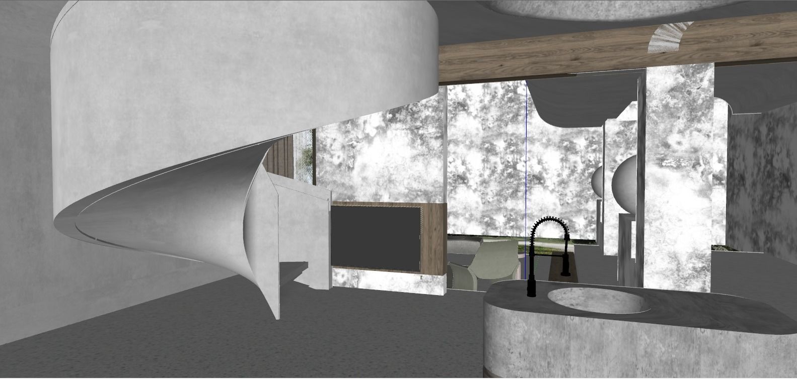 WABI SABI Interior Villa design sketchup model 2 3D model_5