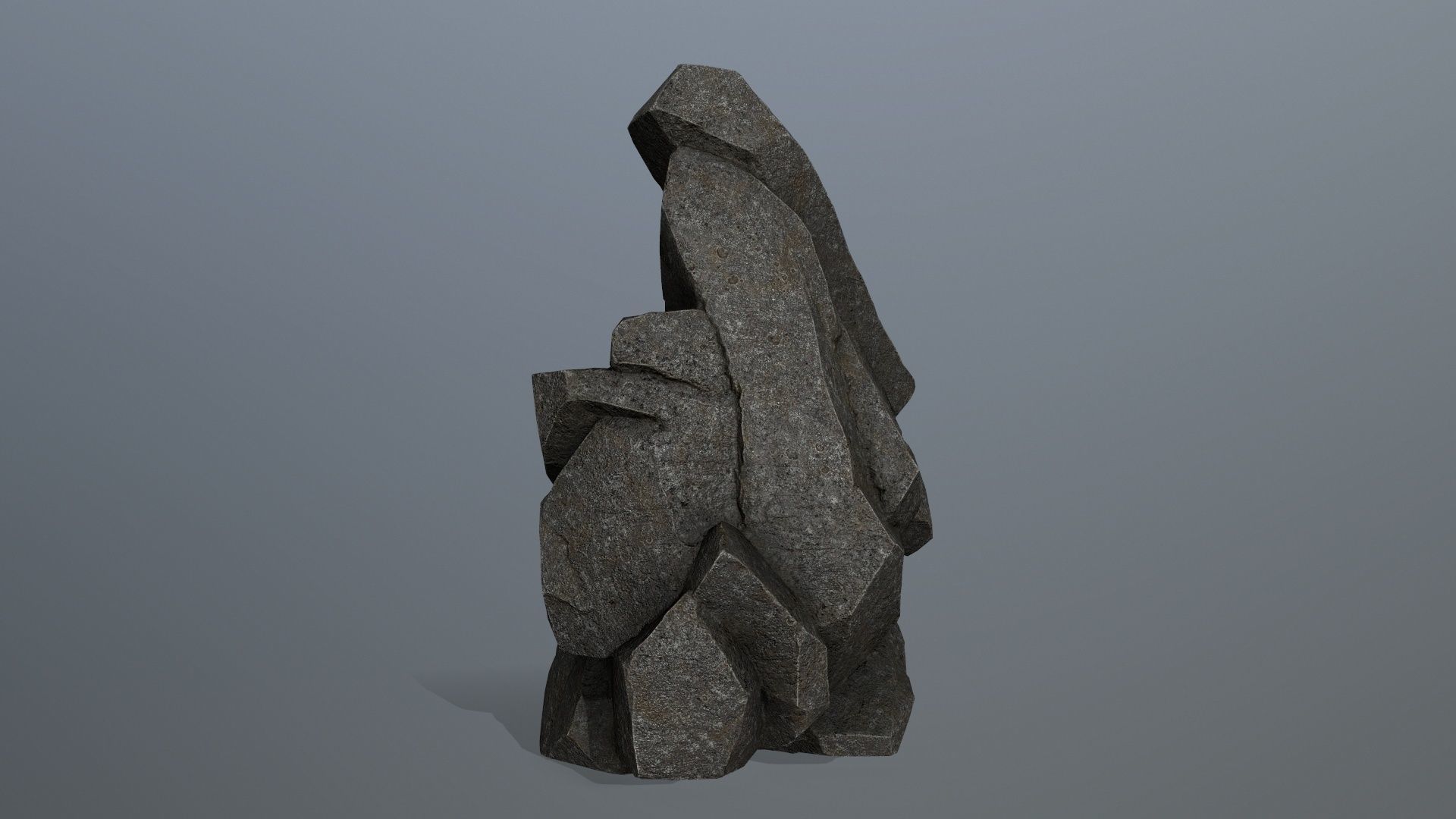 cliff rocks 1 Low-poly 3D model_6