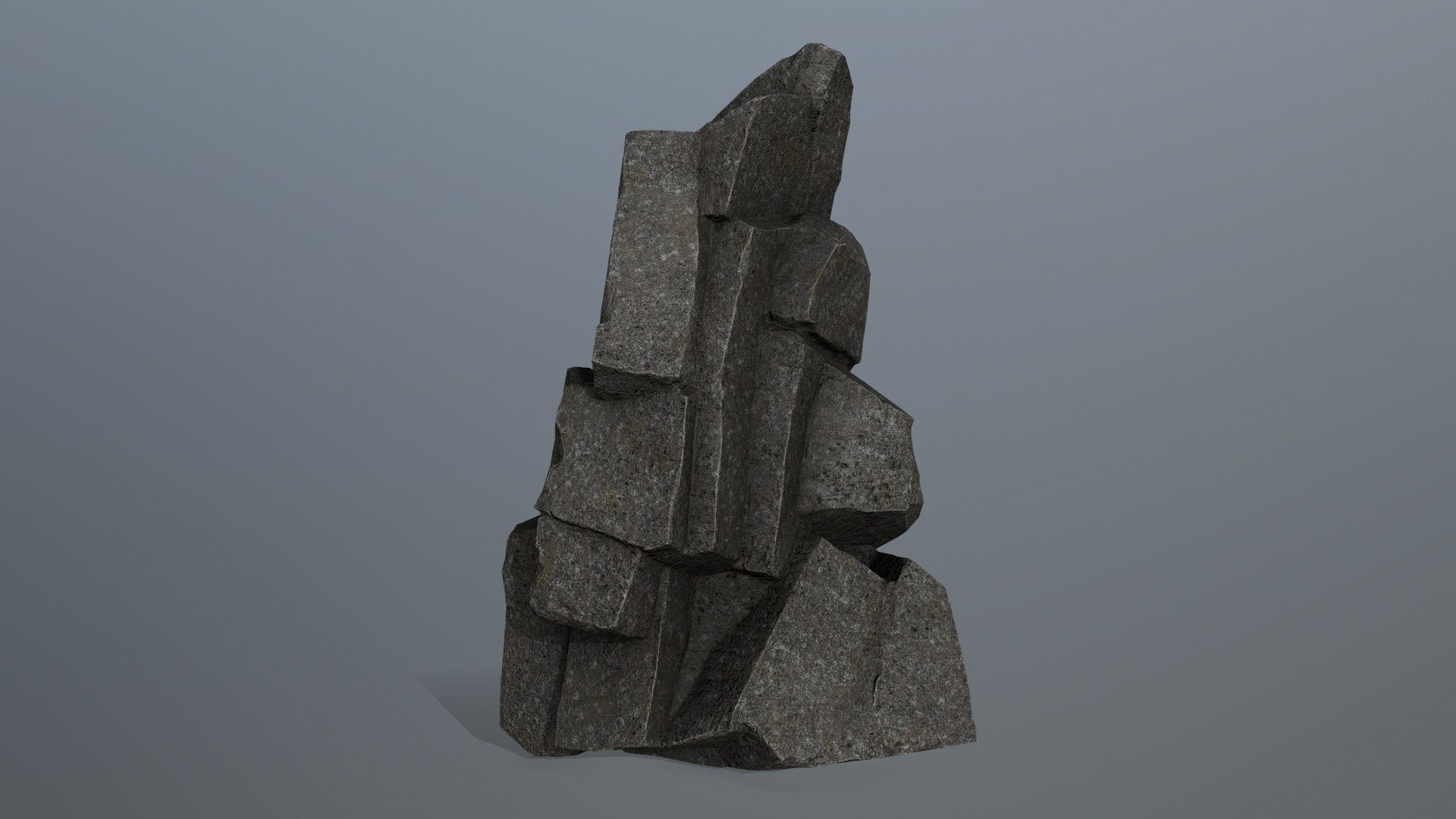 cliff rocks 1 Low-poly 3D model_7