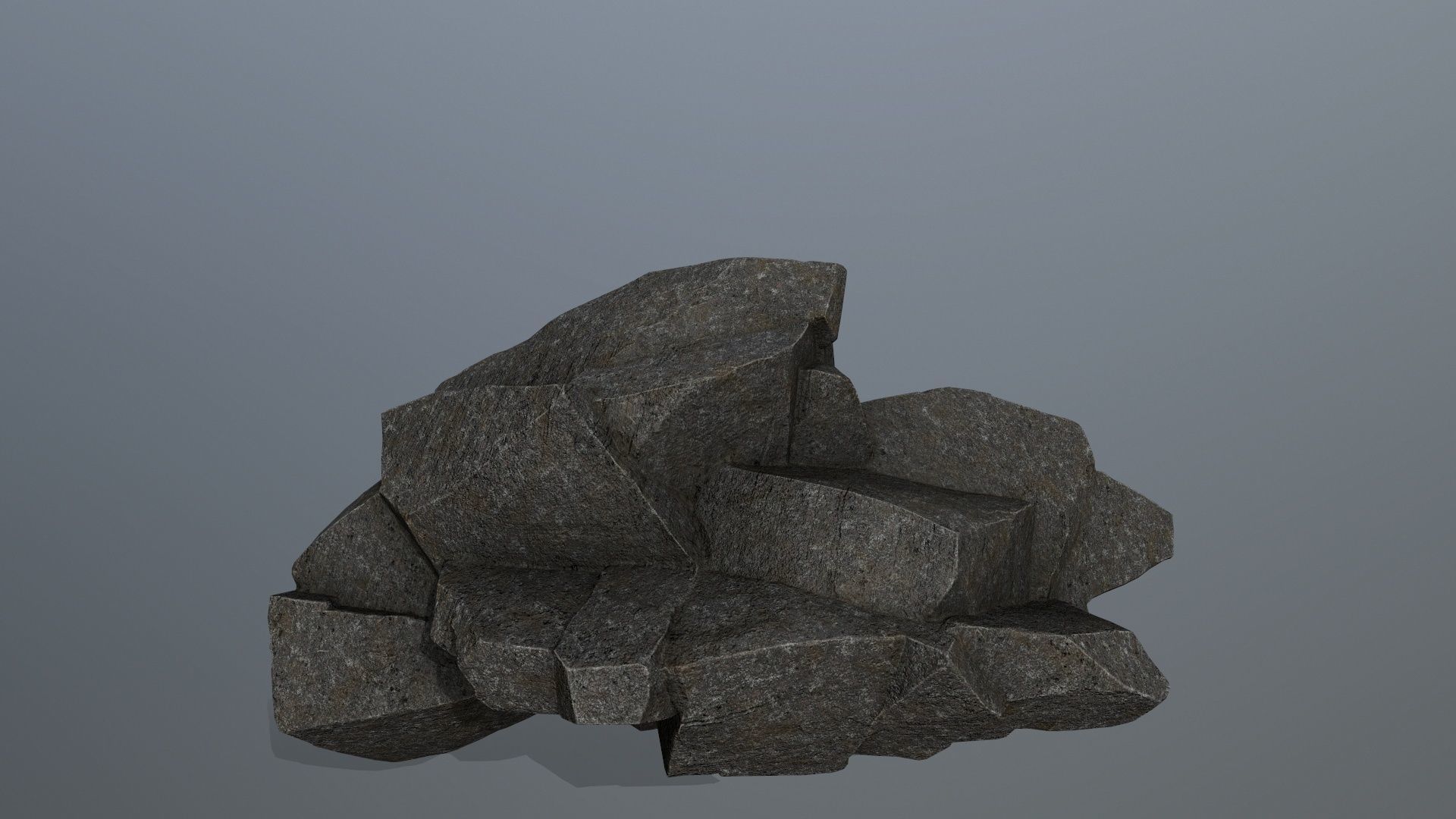 cliff rocks 1 Low-poly 3D model_8