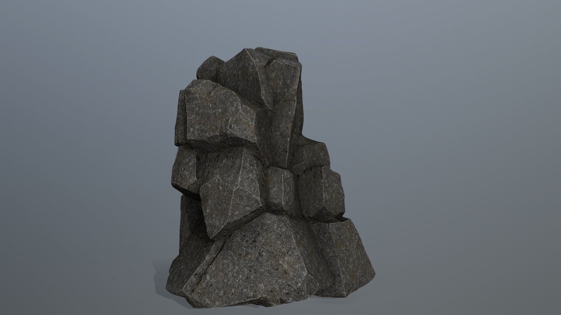 cliff rocks 1 Low-poly 3D model_5