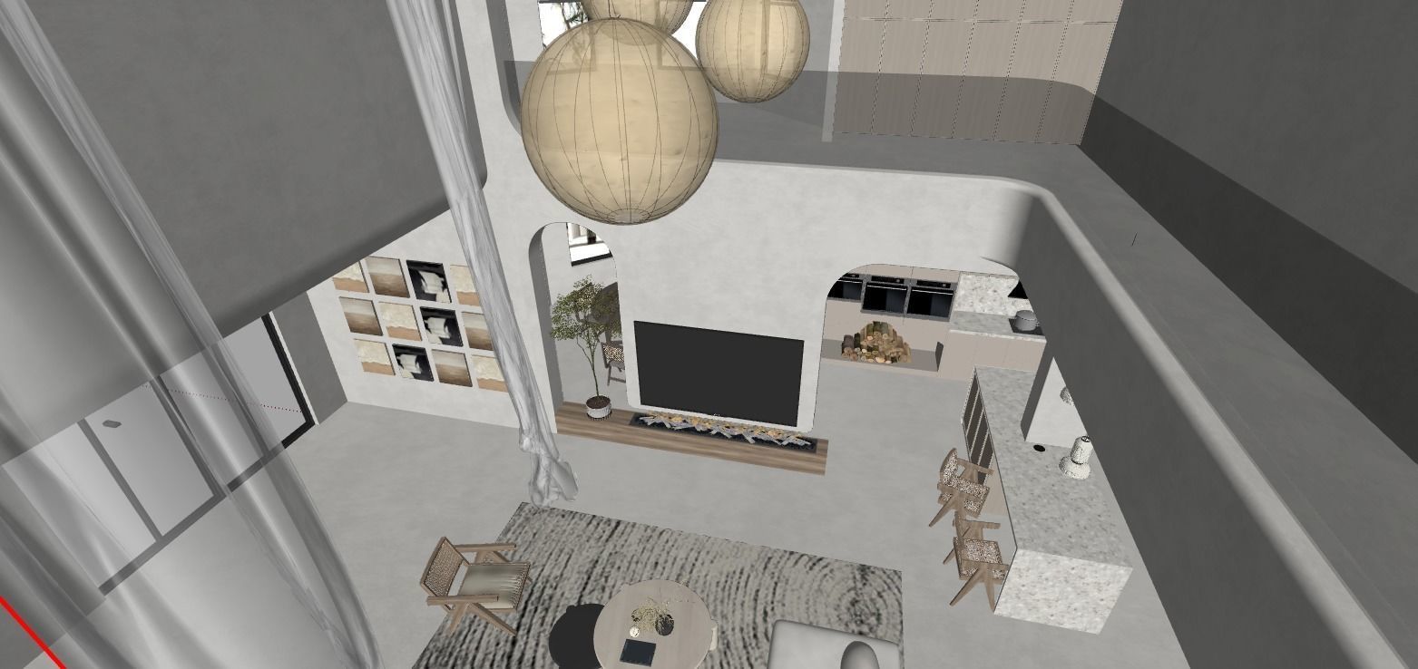 WABI SABI Interior Villa design sketchup model 4 3D model_13