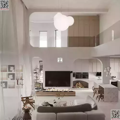 WABI SABI Interior Villa design sketchup model 4 3D model
