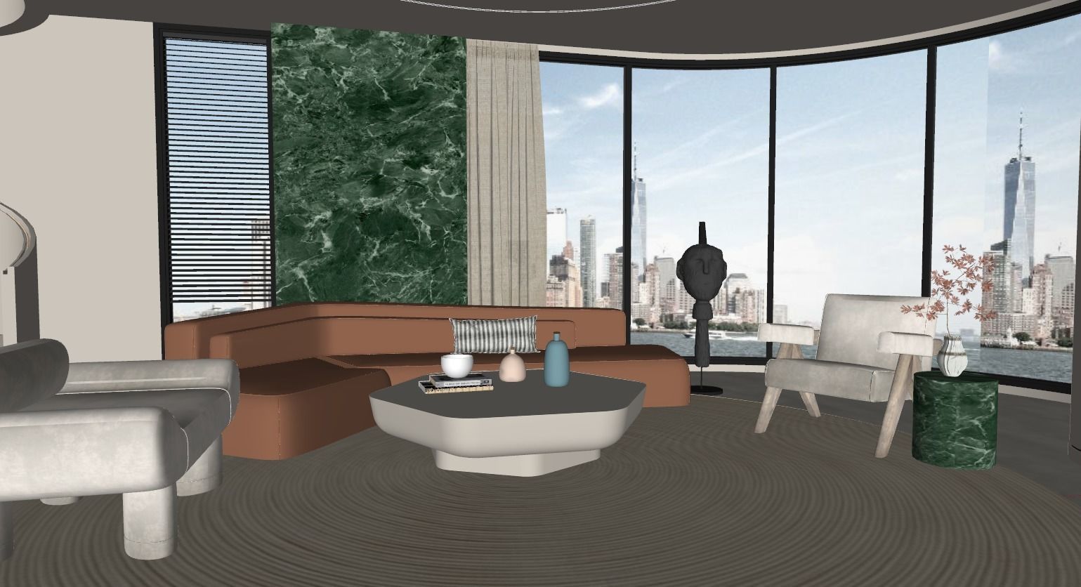 WABI SABI Interior Villa design sketchup model 5 3D model_5