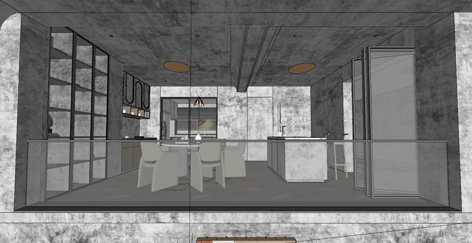 WABI SABI Interior Villa design sketchup model 9 3D model_11