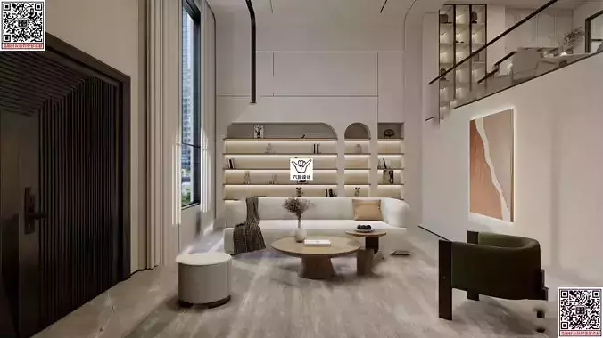 WABI SABI Interior Villa design sketchup model 9 3D model