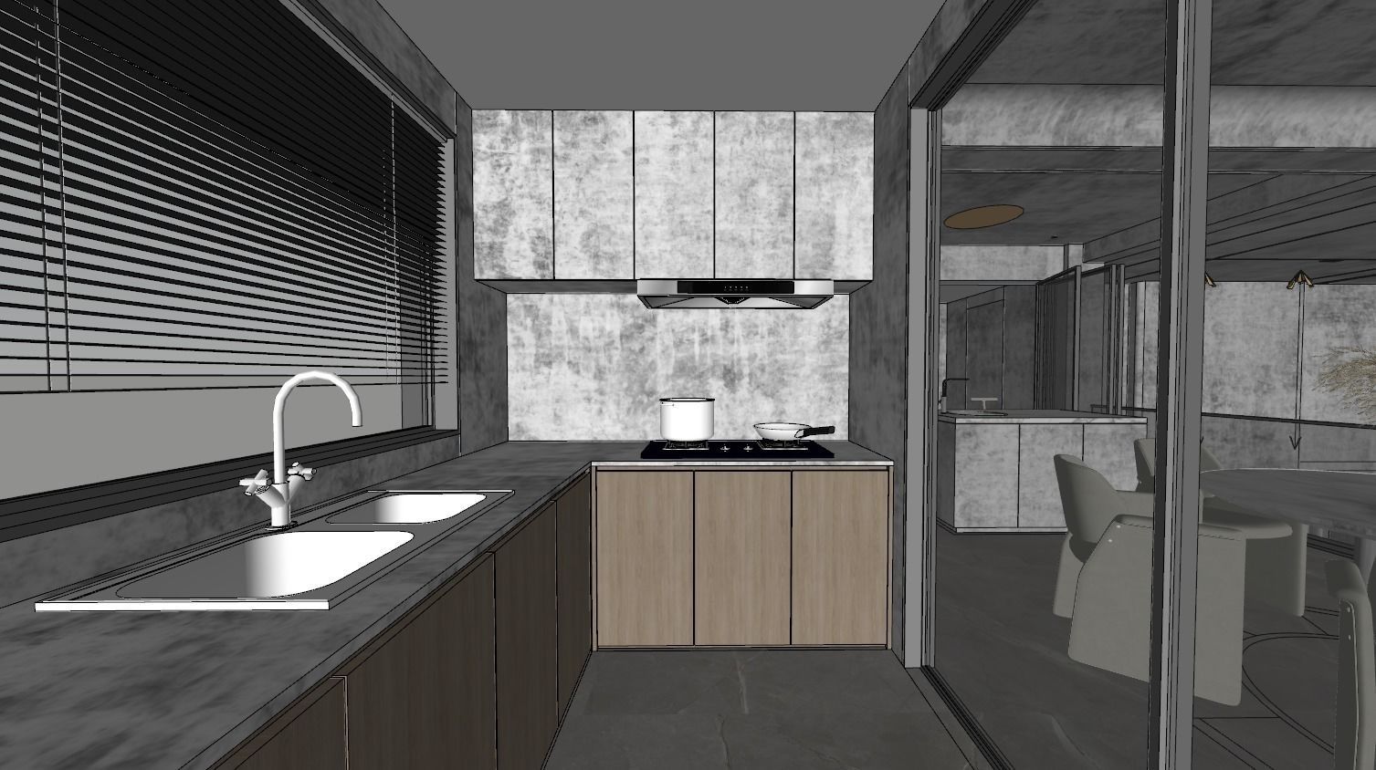WABI SABI Interior Villa design sketchup model 9 3D model_12