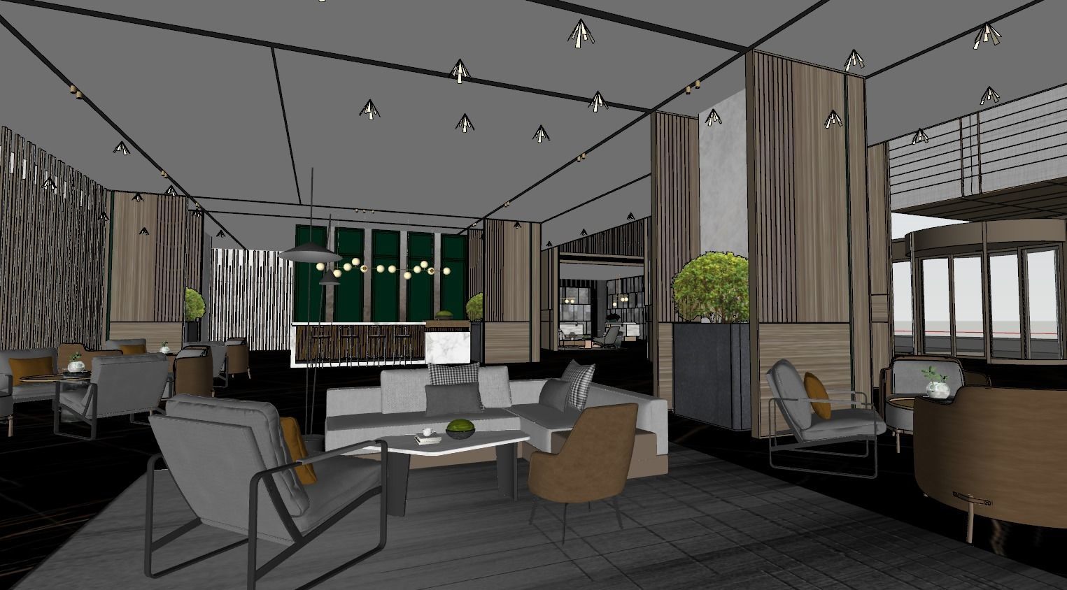 Luxury Lobby Interior 3D model-1 3D model | CGTrader