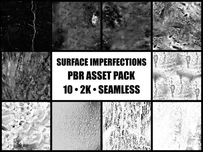 Surface Imperfections Asset Pack - Roughness Maps Texture