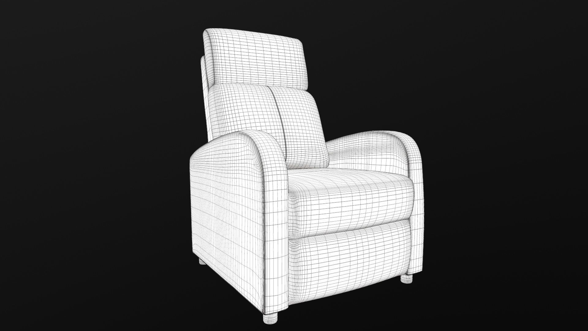 Reclining Chair 3D model_19