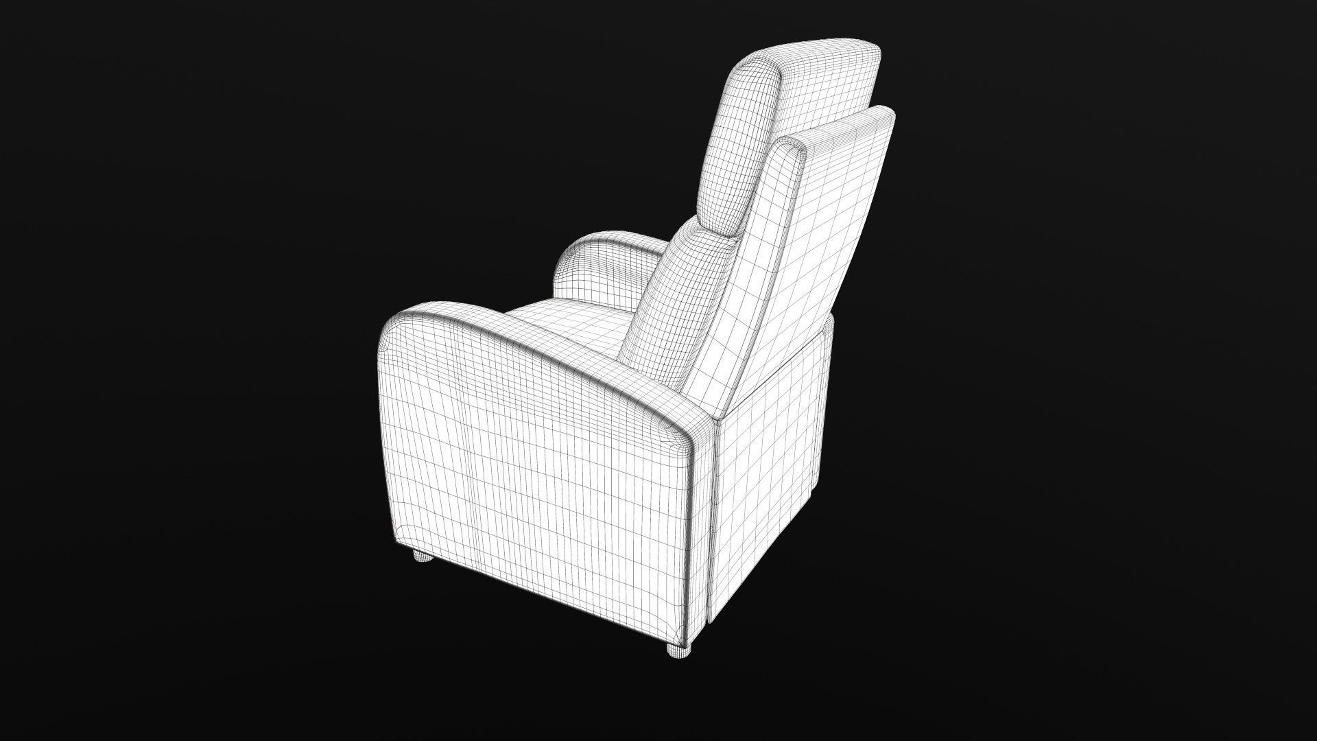 Reclining Chair 3D model_16