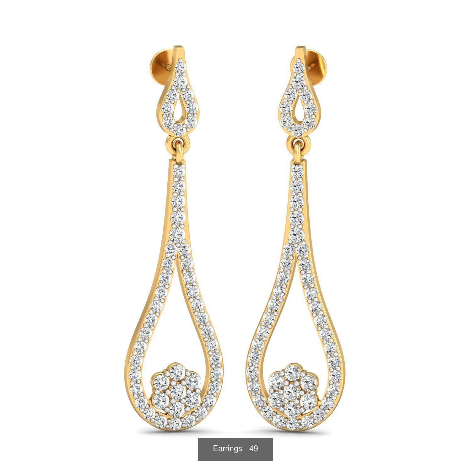 98 Earrings models 3D Model Collection_66