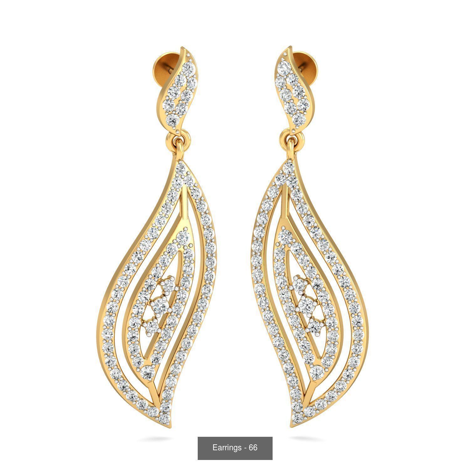 98 Earrings models 3D Model Collection_49