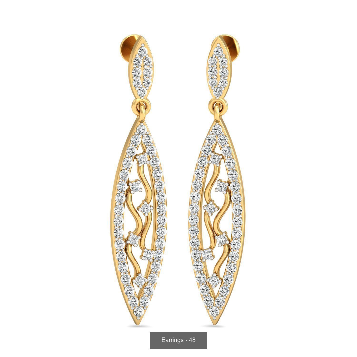 98 Earrings models 3D Model Collection_67