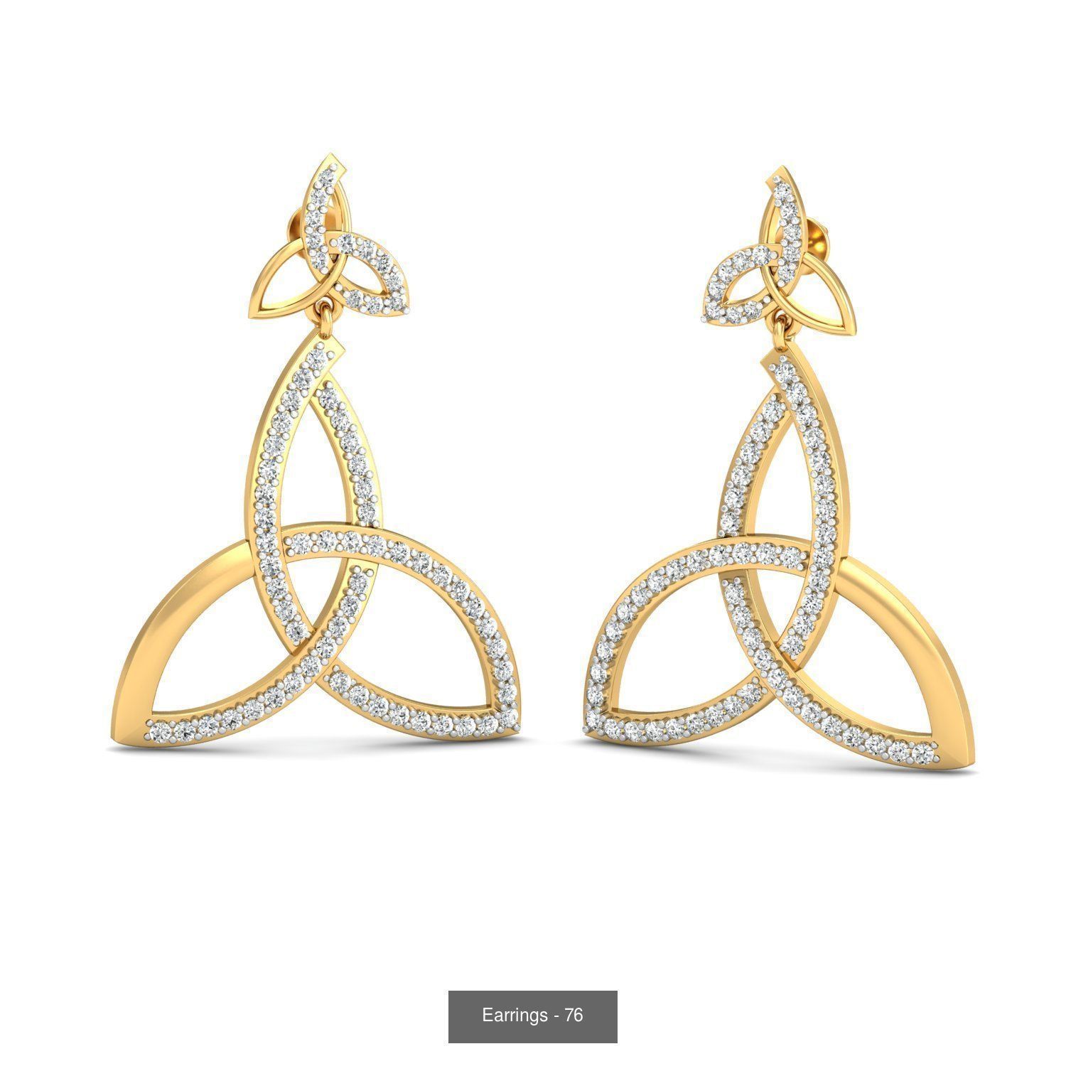 98 Earrings models 3D Model Collection_38