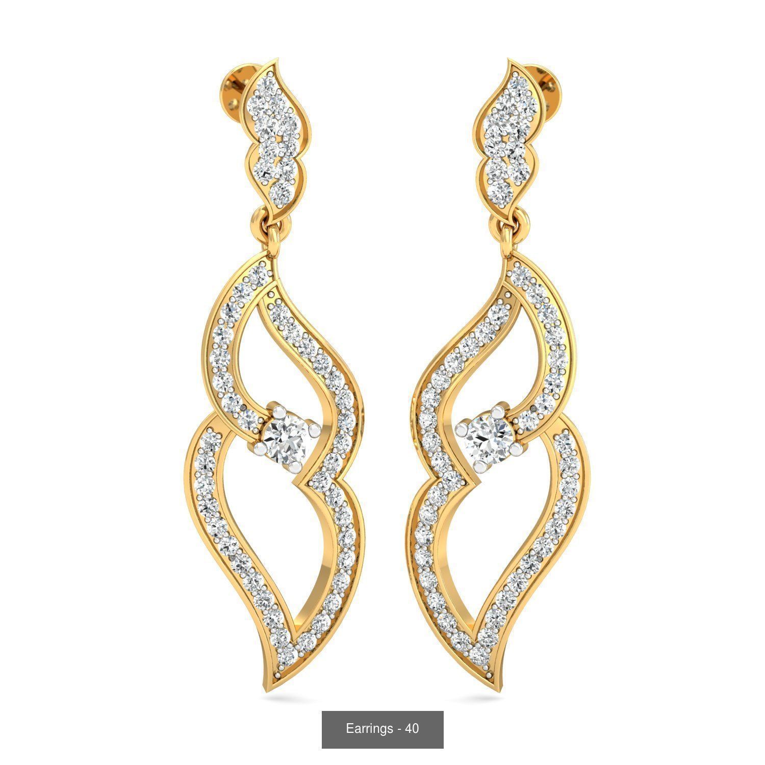 98 Earrings models 3D Model Collection_75