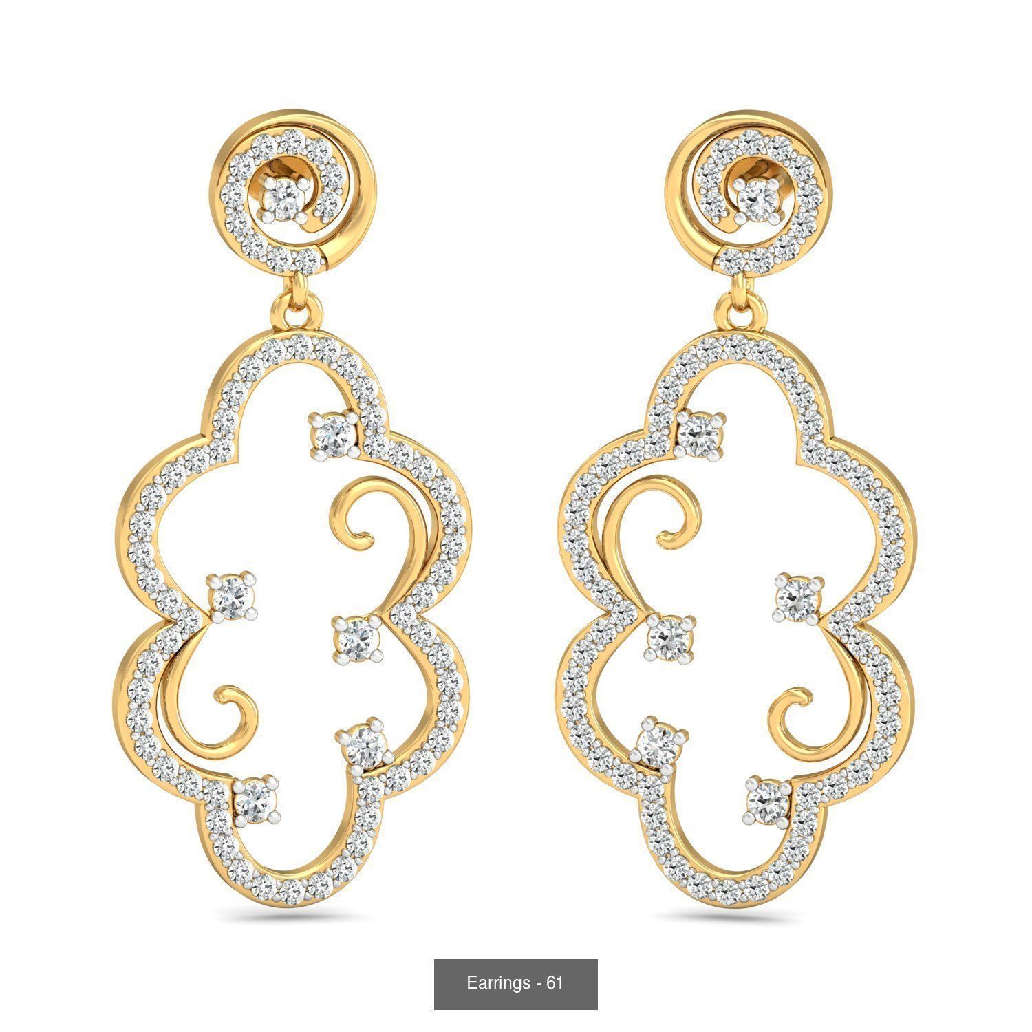 98 Earrings models 3D Model Collection_54