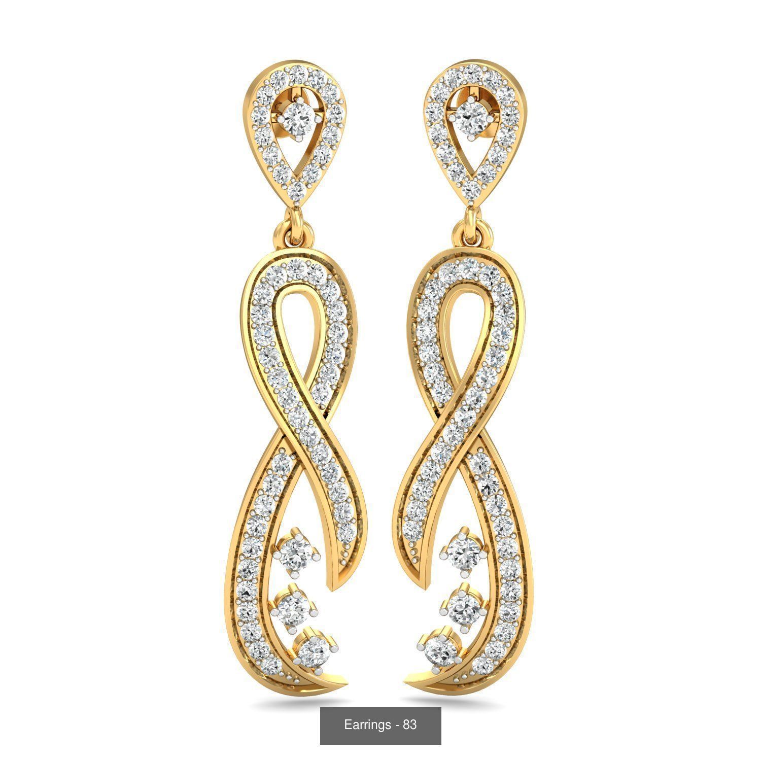 98 Earrings models 3D Model Collection_30