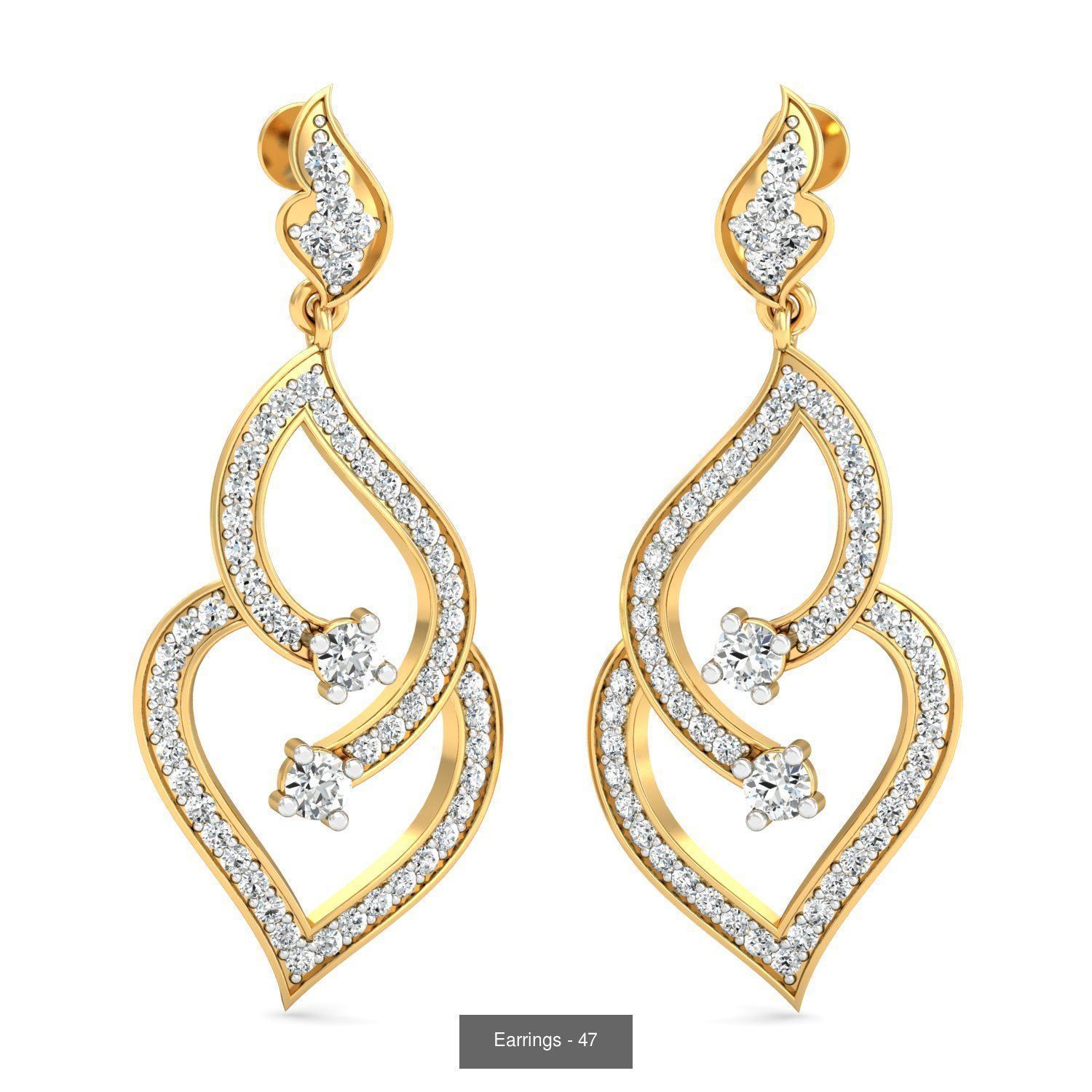 98 Earrings models 3D Model Collection_68