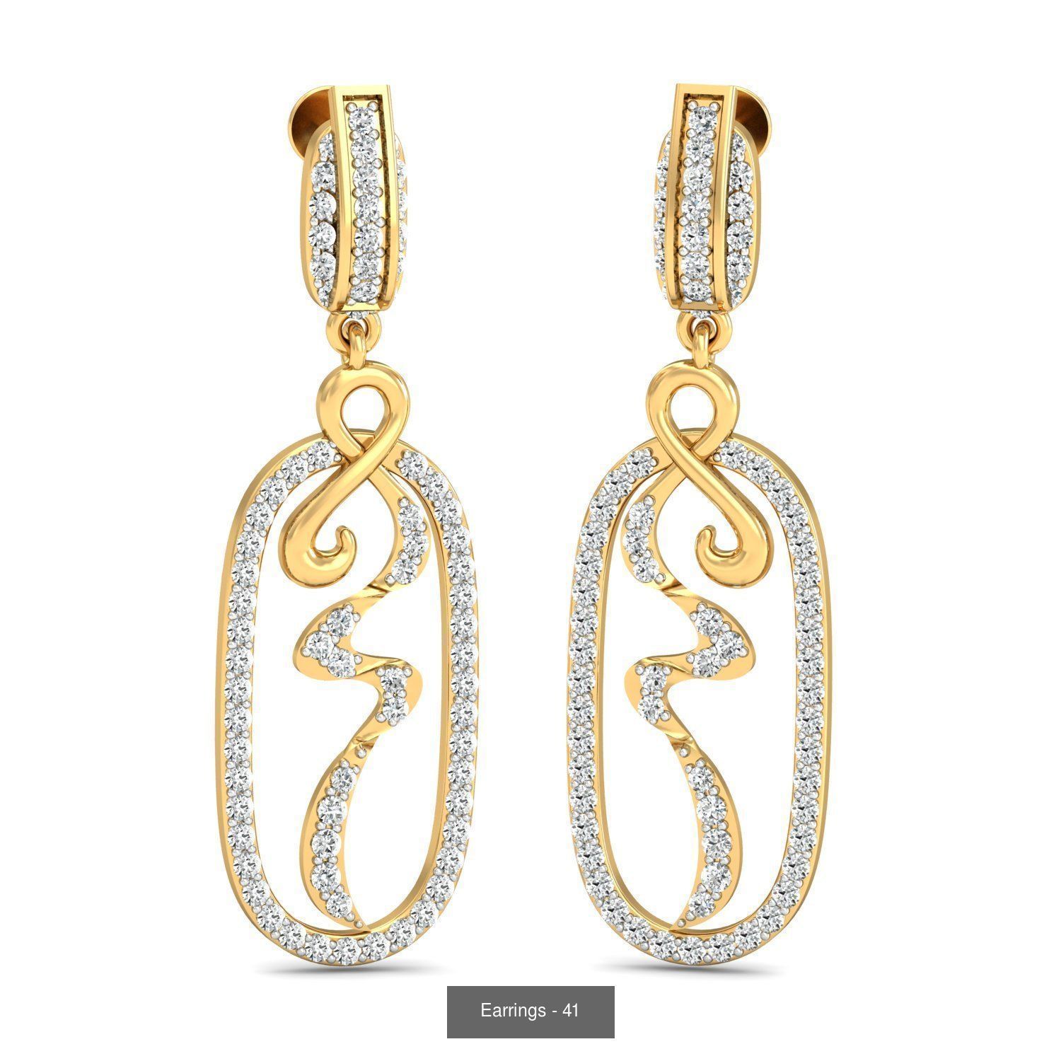 98 Earrings models 3D Model Collection_74