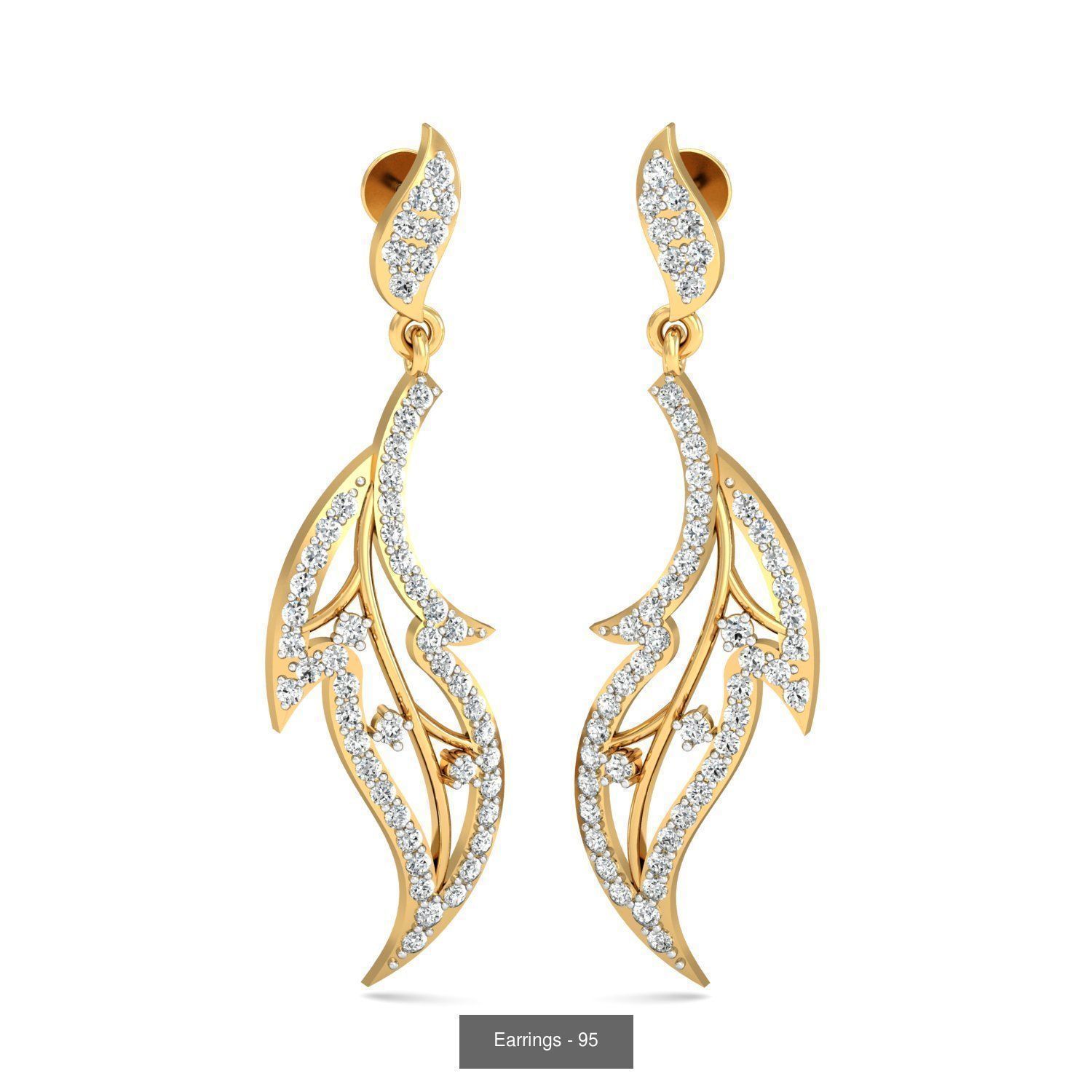 98 Earrings models 3D Model Collection_17