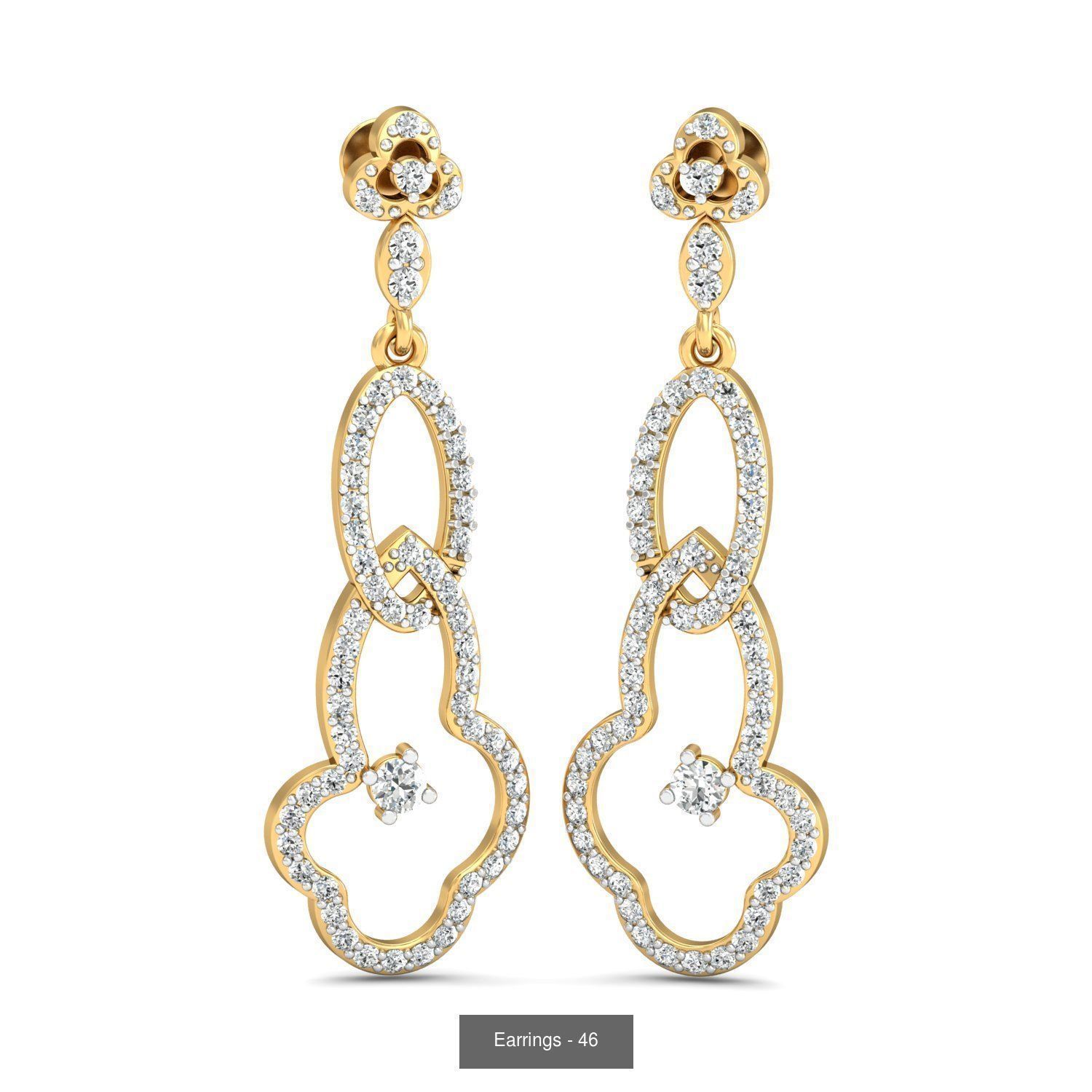 98 Earrings models 3D Model Collection_69