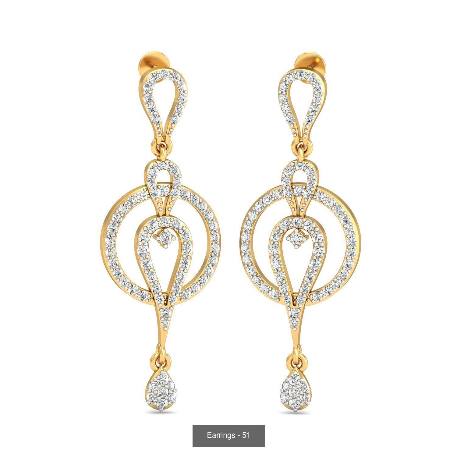 98 Earrings models 3D Model Collection_64