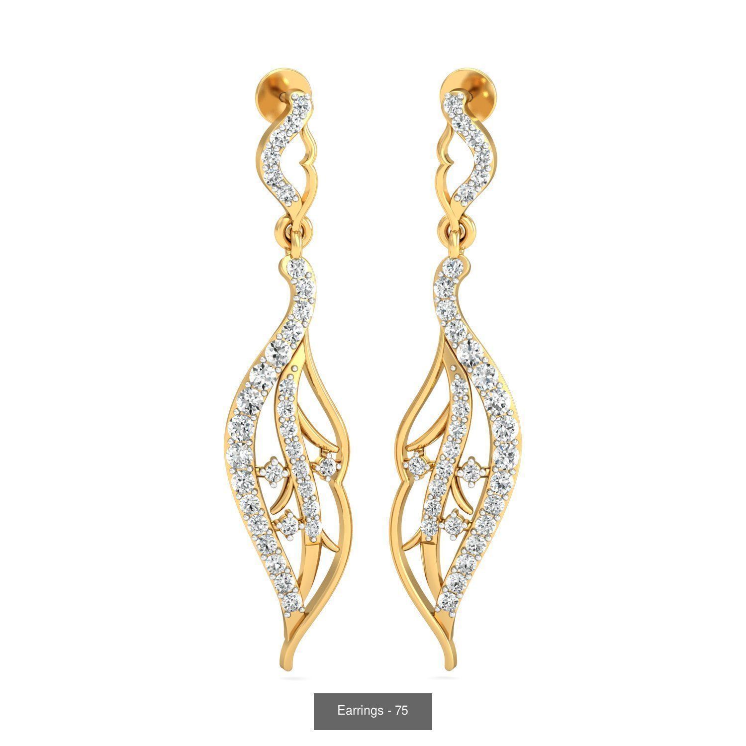 98 Earrings models 3D Model Collection_39