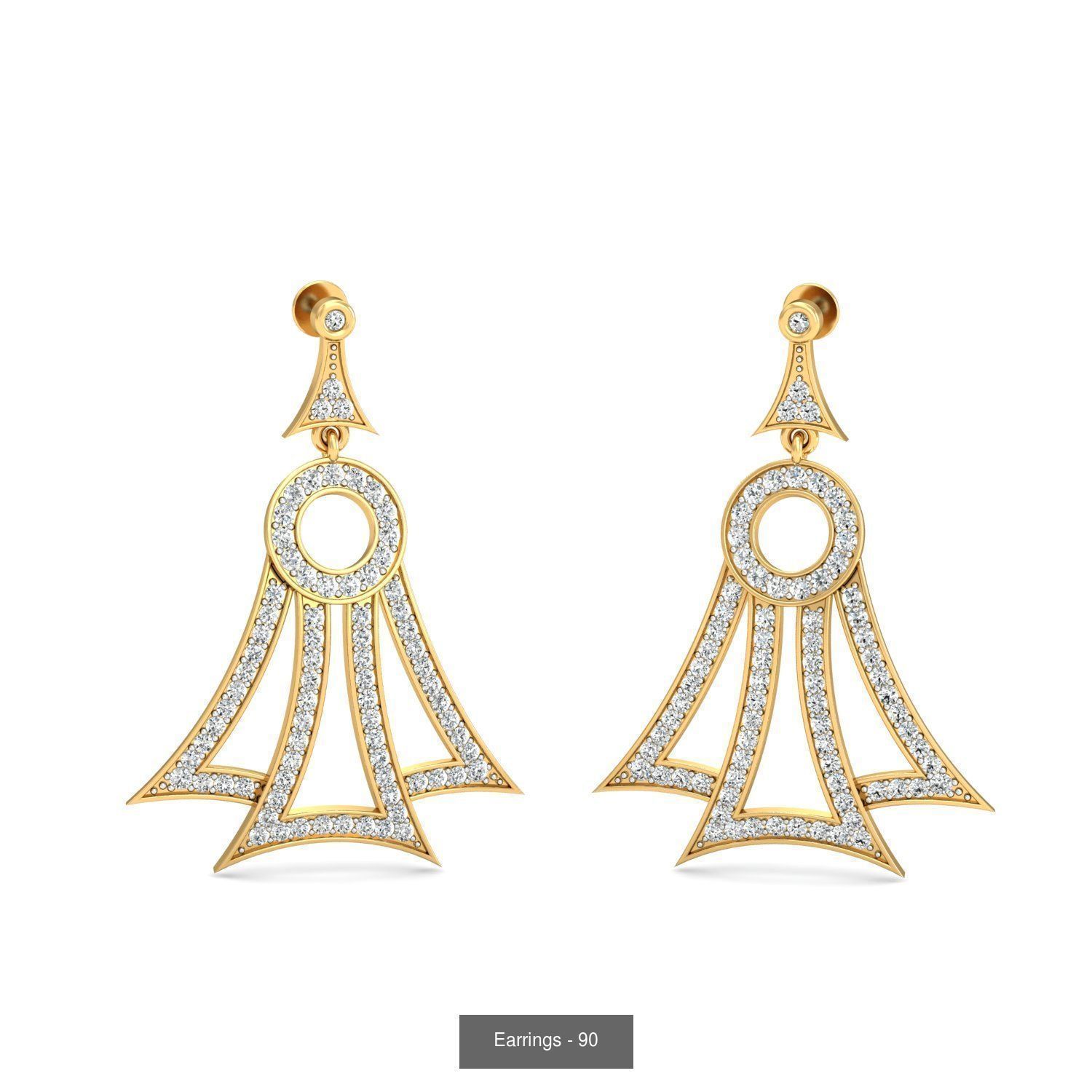 98 Earrings models 3D Model Collection_22
