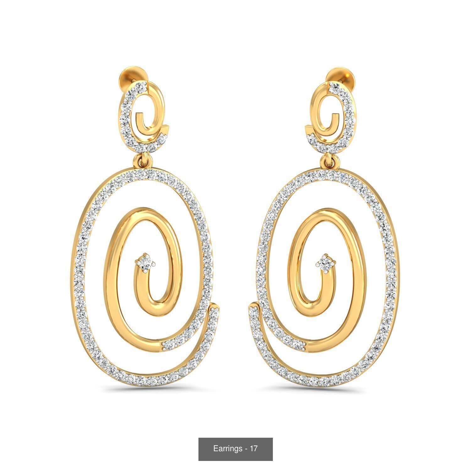 98 Earrings models 3D Model Collection_101