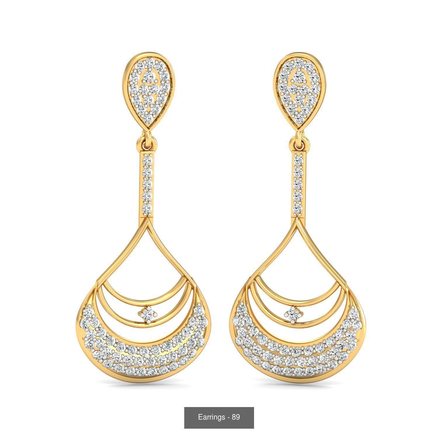 98 Earrings models 3D Model Collection_24