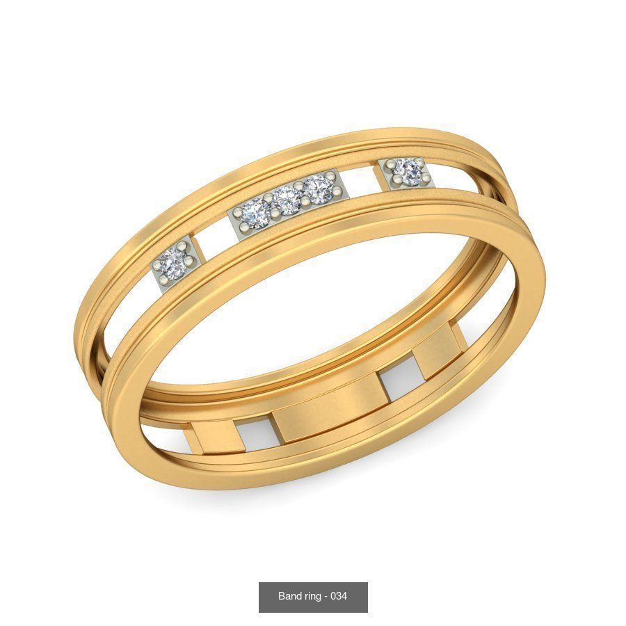 49 Classic Gold Bands collection CGTrader